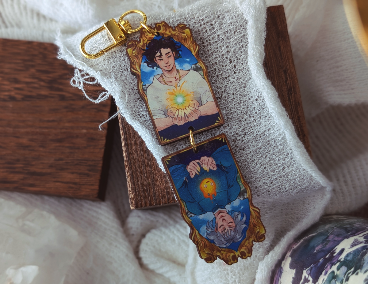 Wizard's Heart Wood Charm