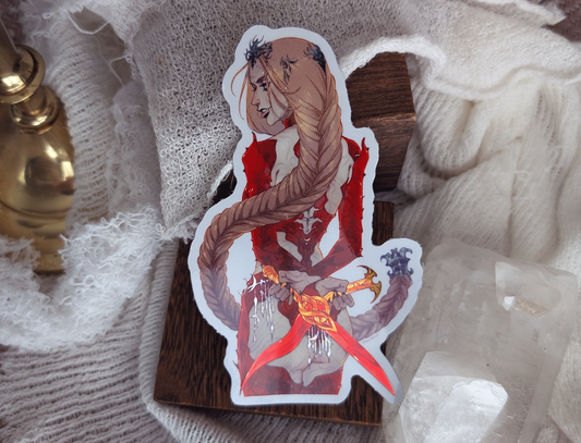 Dagger Danger Large Sticker