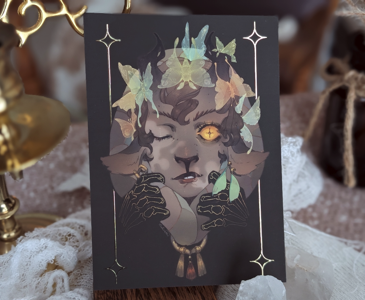 Fall Faun Foil Print