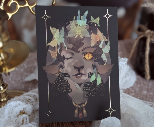 Fall Faun Foil Print