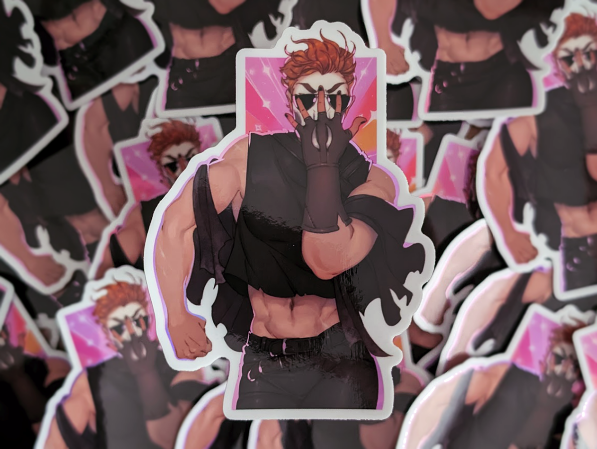 Griddle Large Sticker