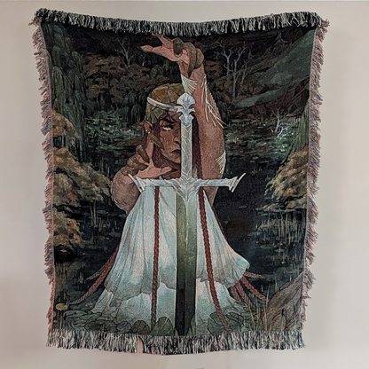 Lady of the Lake Woven Tapestry & Blanket