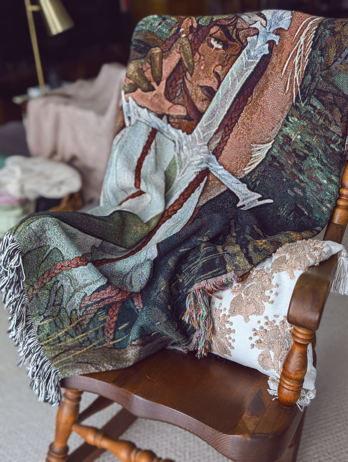 Lady of the Lake Woven Tapestry & Blanket