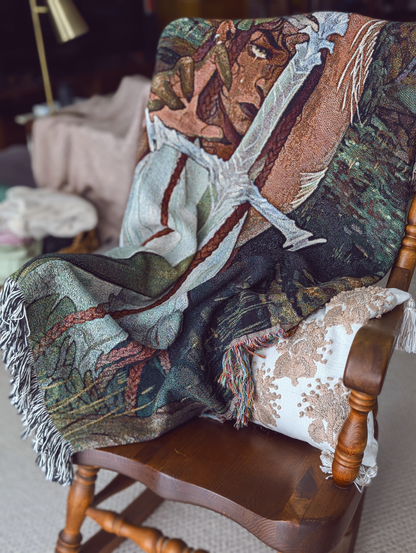 Lady of the Lake Woven Tapestry & Blanket