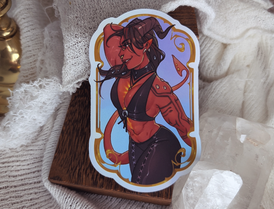 Muscle Demon Large Sticker