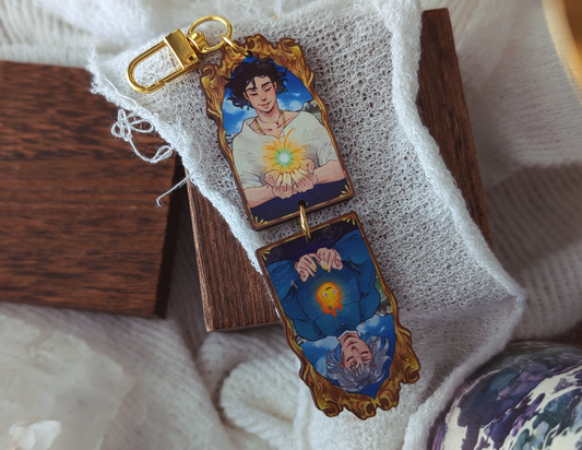 Wizard's Heart Wood Charm